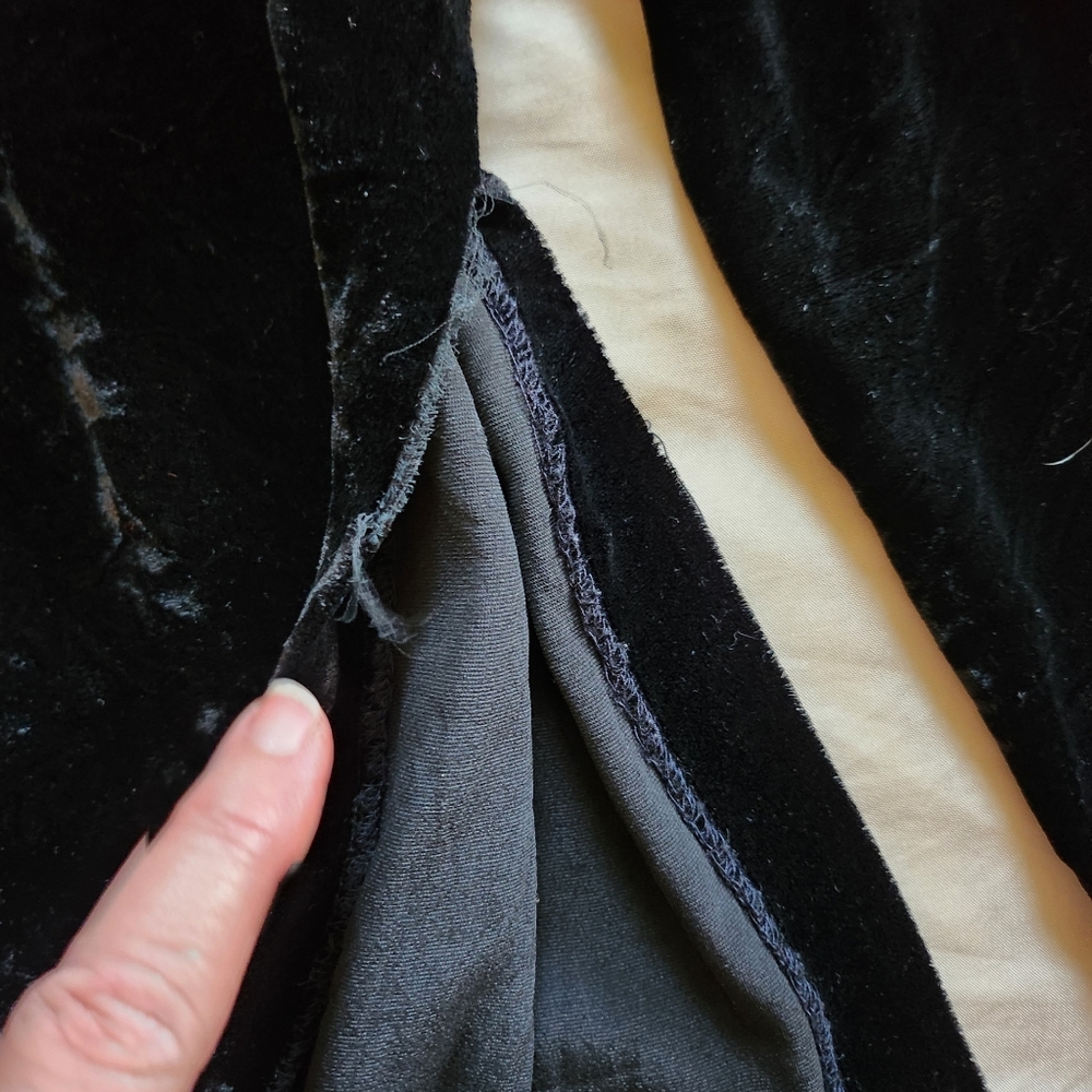 Eileen Fisher Womens Velvet One Button Cardigan Black Size Medium A37 - Picture 6 of 7